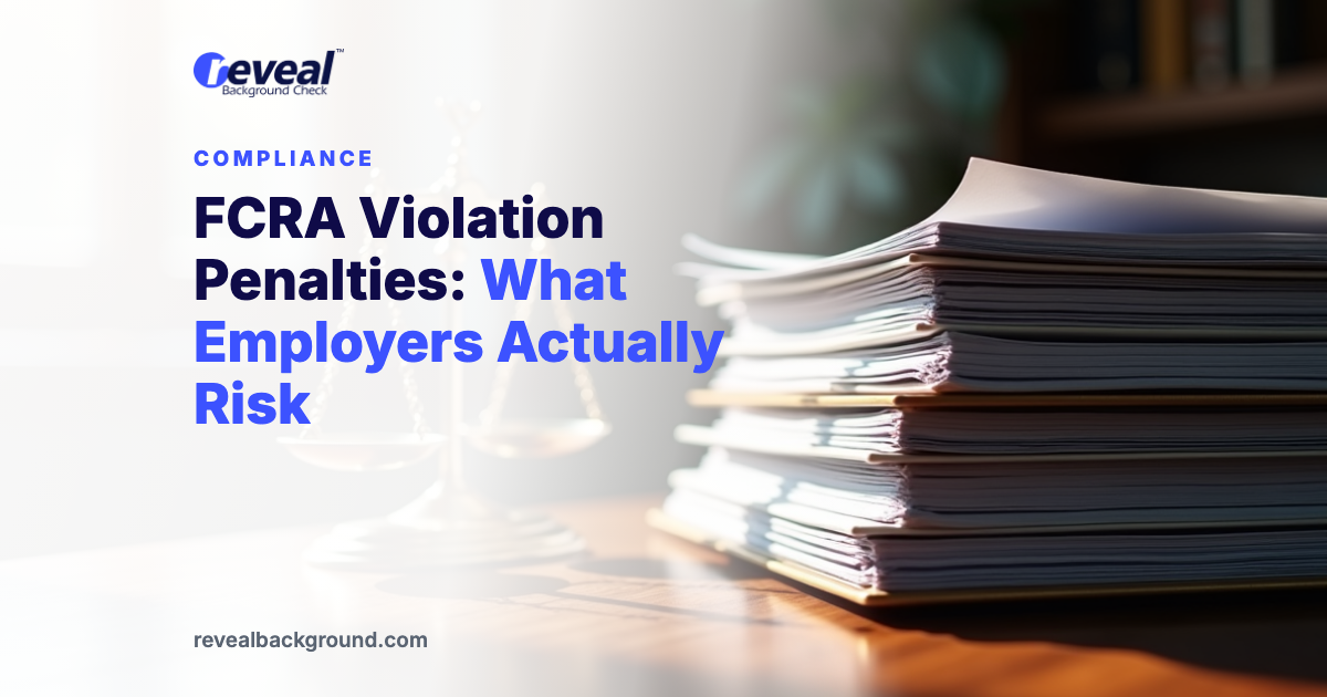 FCRA Violation Penalties: What Employers Actually Risk
