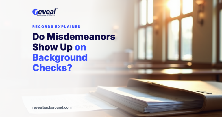 Do Misdemeanors Show Up on Background Checks?