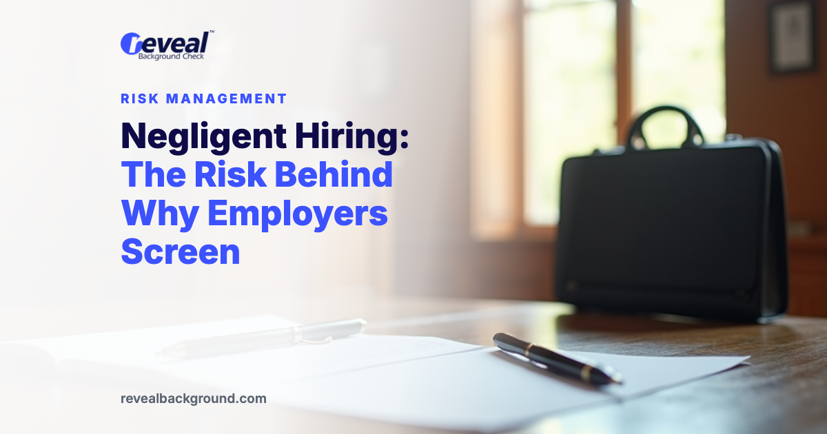 Negligent Hiring: The Risk Behind Why Employers Screen