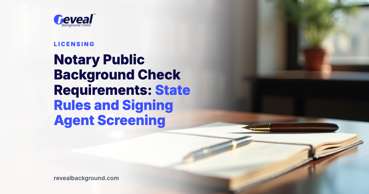 Notary Public Background Check Requirements: State Rules and Signing Agent Screening