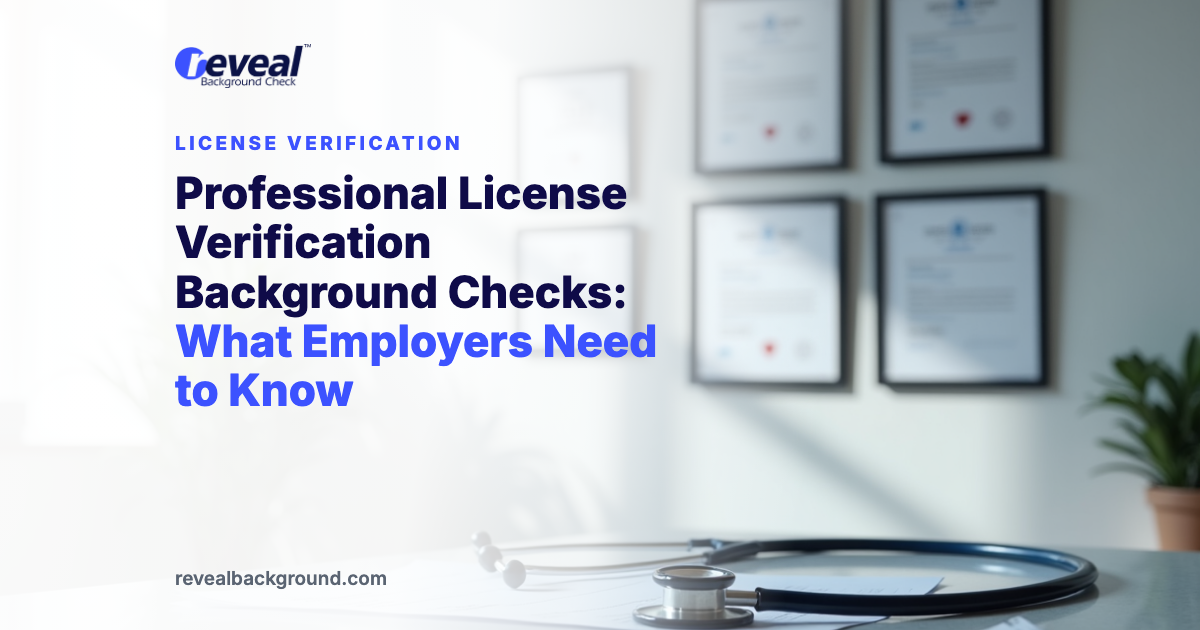 Professional License Verification Background Checks: What Employers Need to Know