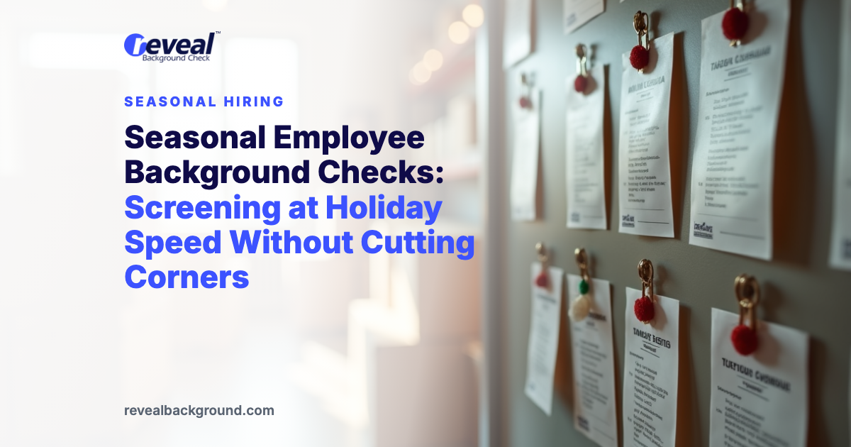 Seasonal Employee Background Checks: Screening at Holiday Speed Without Cutting Corners
