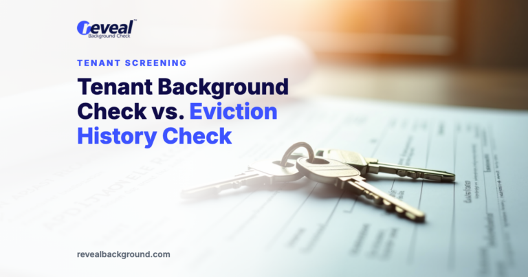 Tenant Background Check vs. Eviction History Check