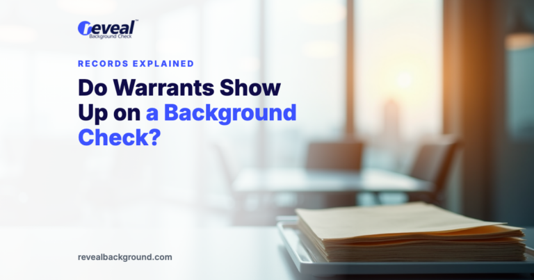 Do Warrants Show Up on a Background Check?