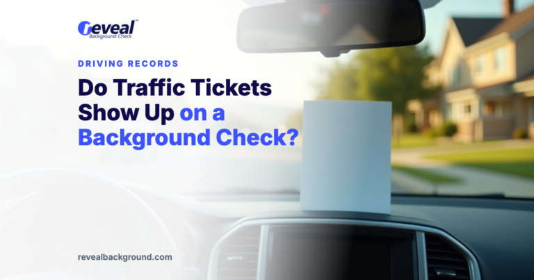 Do Traffic Tickets Show Up on a Background Check?