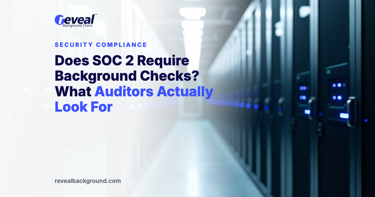 Does SOC 2 Require Background Checks? What Auditors Actually Look For