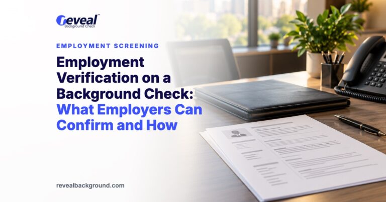 Employment Verification on a Background Check: What Employers Can Confirm and How