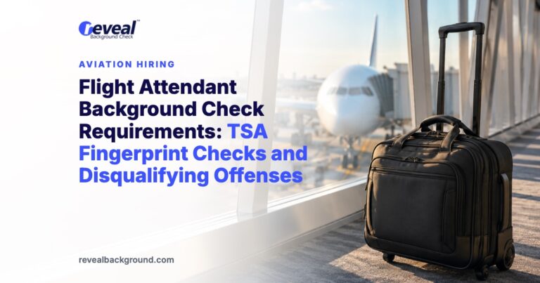 Flight Attendant Background Check Requirements: TSA Fingerprint Checks and Disqualifying Offenses