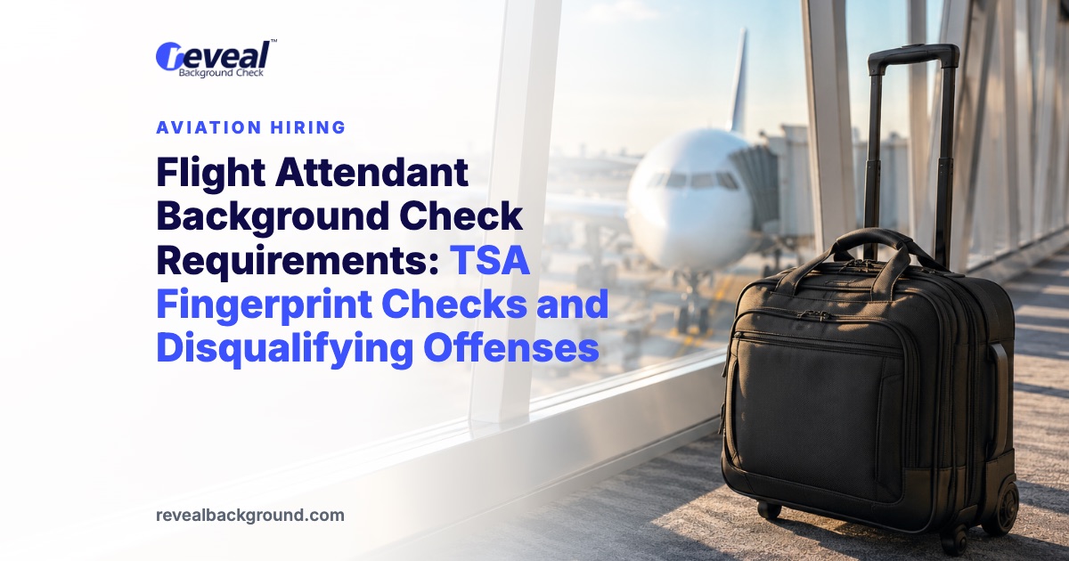 Flight Attendant Background Check Requirements: TSA Fingerprint Checks and Disqualifying Offenses