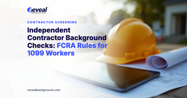 Independent Contractor Background Checks: FCRA Rules for 1099 Workers