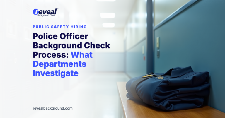 Police Officer Background Check Process: What Departments Investigate