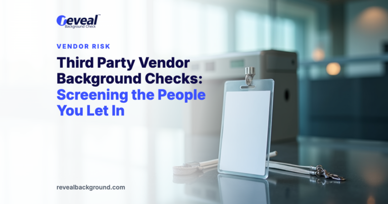 Third Party Vendor Background Checks: Screening the People You Let In