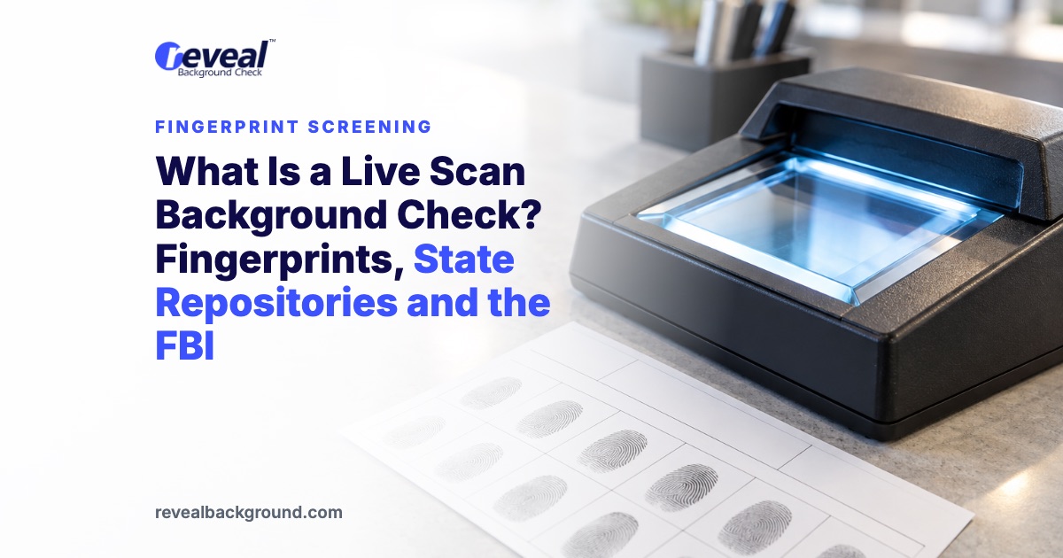What Is a Live Scan Background Check? Fingerprints, State Repositories and the FBI