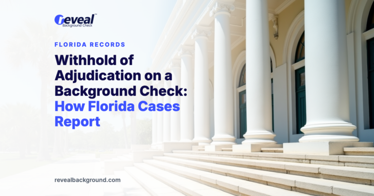 Withhold of Adjudication on a Background Check: How Florida Cases Report