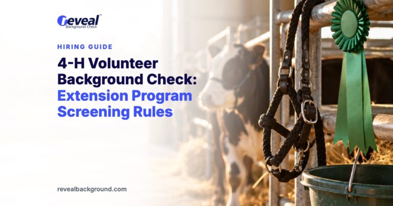 4-H Volunteer Background Check: Extension Program Screening Rules