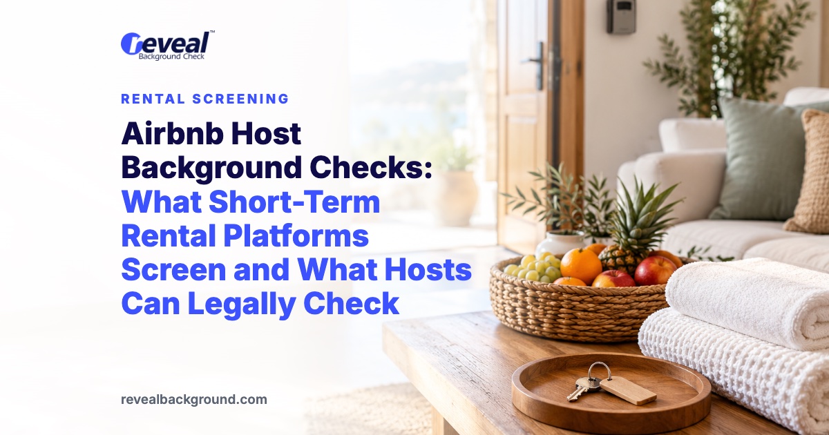 Airbnb Host Background Checks: What Short-Term Rental Platforms Screen and What Hosts Can Legally Check