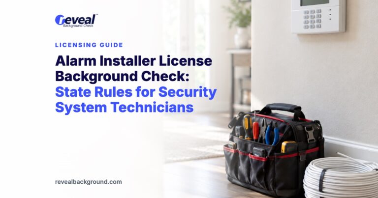 Alarm Installer License Background Check: State Rules for Security System Technicians