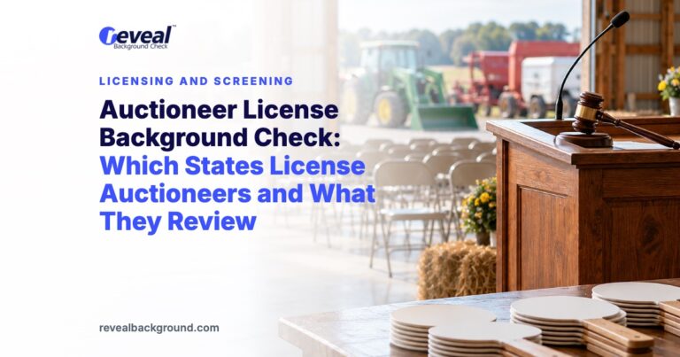 Auctioneer License Background Check: Which States License Auctioneers and What They Review