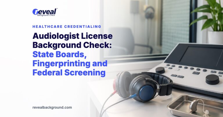Audiologist License Background Check: State Boards, Fingerprinting and Federal Screening