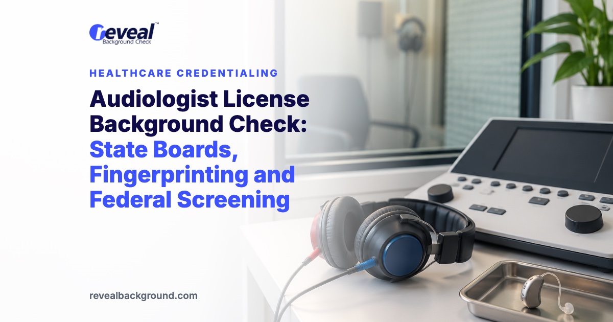 Audiologist License Background Check: State Boards, Fingerprinting and Federal Screening