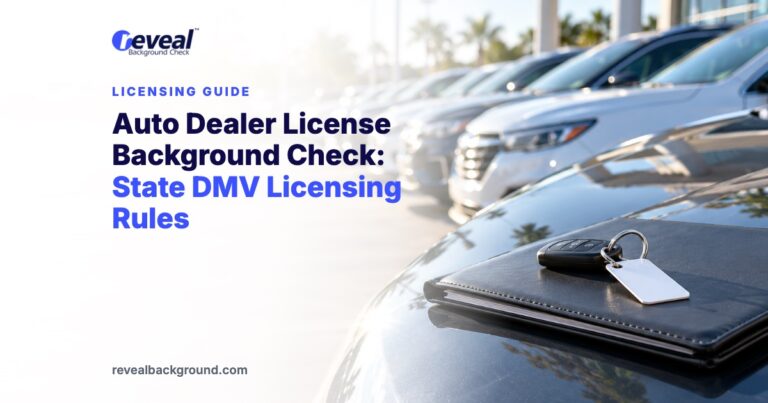 Auto Dealer License Background Check: State DMV Licensing Rules