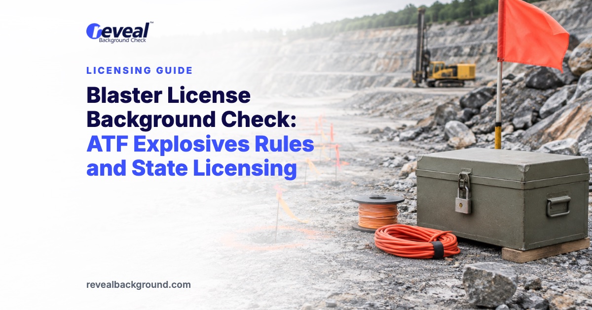 Blaster License Background Check: ATF Explosives Rules and State Licensing