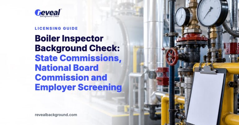 Boiler Inspector Background Check: State Commissions, National Board Commission and Employer Screening