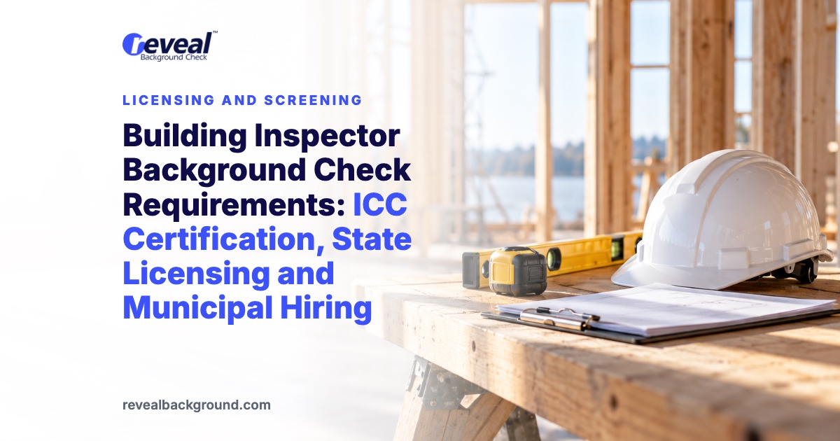 Building Inspector Background Check Requirements: ICC Certification, State Licensing and Municipal Hiring