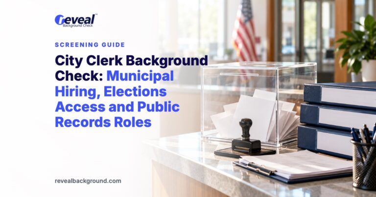 City Clerk Background Check: Municipal Hiring, Elections Access and Public Records Roles