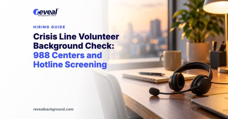 Crisis Line Volunteer Background Check: 988 Centers and Hotline Screening