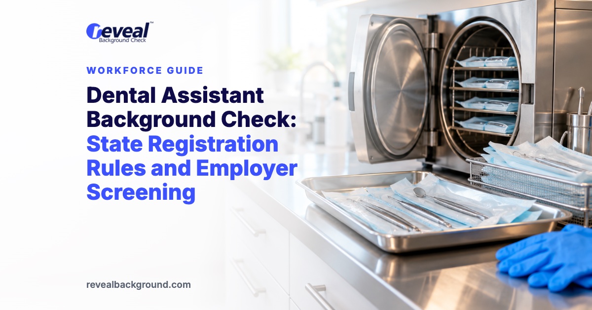 Dental Assistant Background Check: State Registration Rules and Employer Screening
