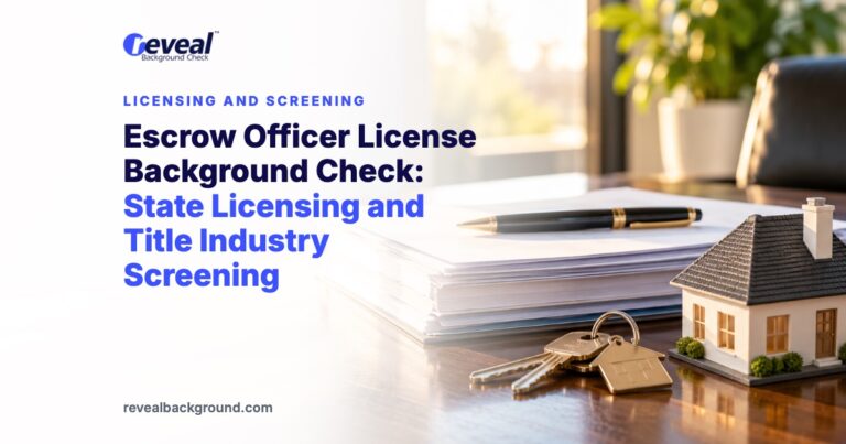 Escrow Officer License Background Check: State Licensing and Title Industry Screening