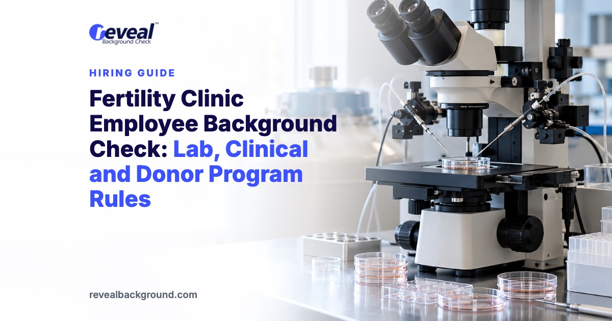 Fertility Clinic Employee Background Check: Lab, Clinical and Donor Program Rules