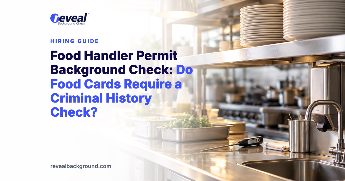 Food Handler Permit Background Check: Do Food Cards Require a Criminal History Check?