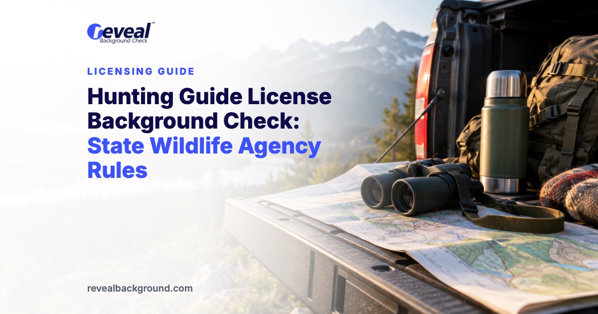 Hunting Guide License Background Check: State Wildlife Agency Rules