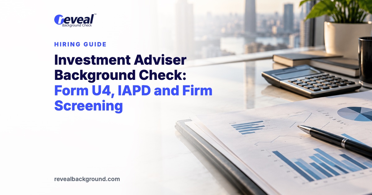 Investment Adviser Background Check: Form U4, IAPD and Firm Screening