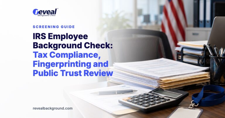 IRS Employee Background Check: Tax Compliance, Fingerprinting and Public Trust Review