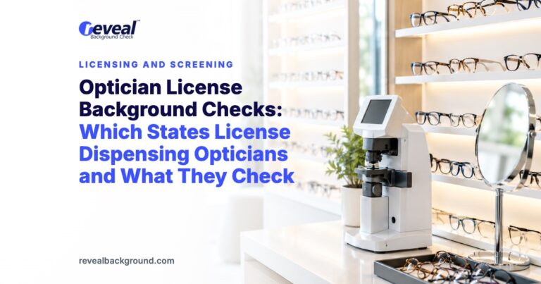 Optician License Background Checks: Which States License Dispensing Opticians and What They Check