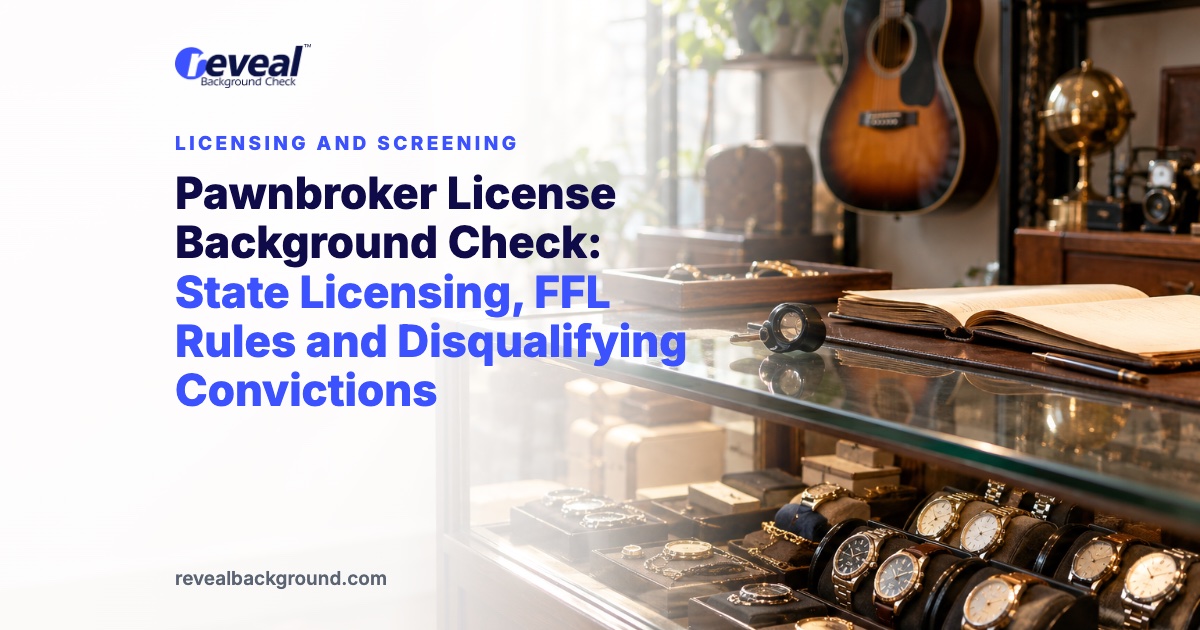 Pawnbroker License Background Check: State Licensing, FFL Rules and Disqualifying Convictions