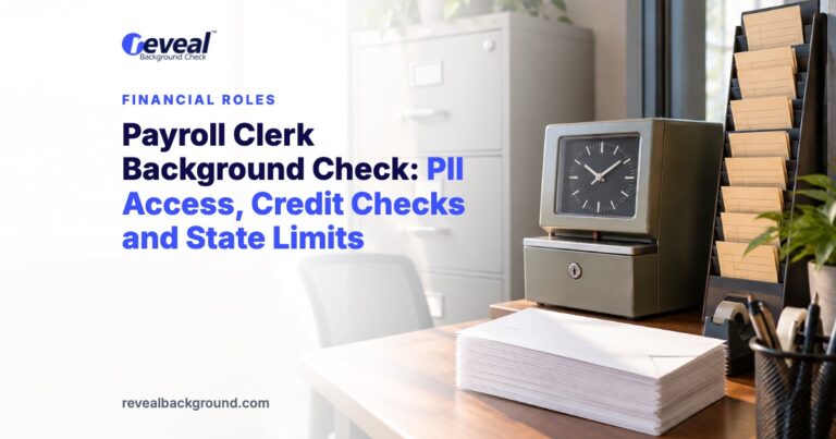 Payroll Clerk Background Check: PII Access, Credit Checks and State Limits