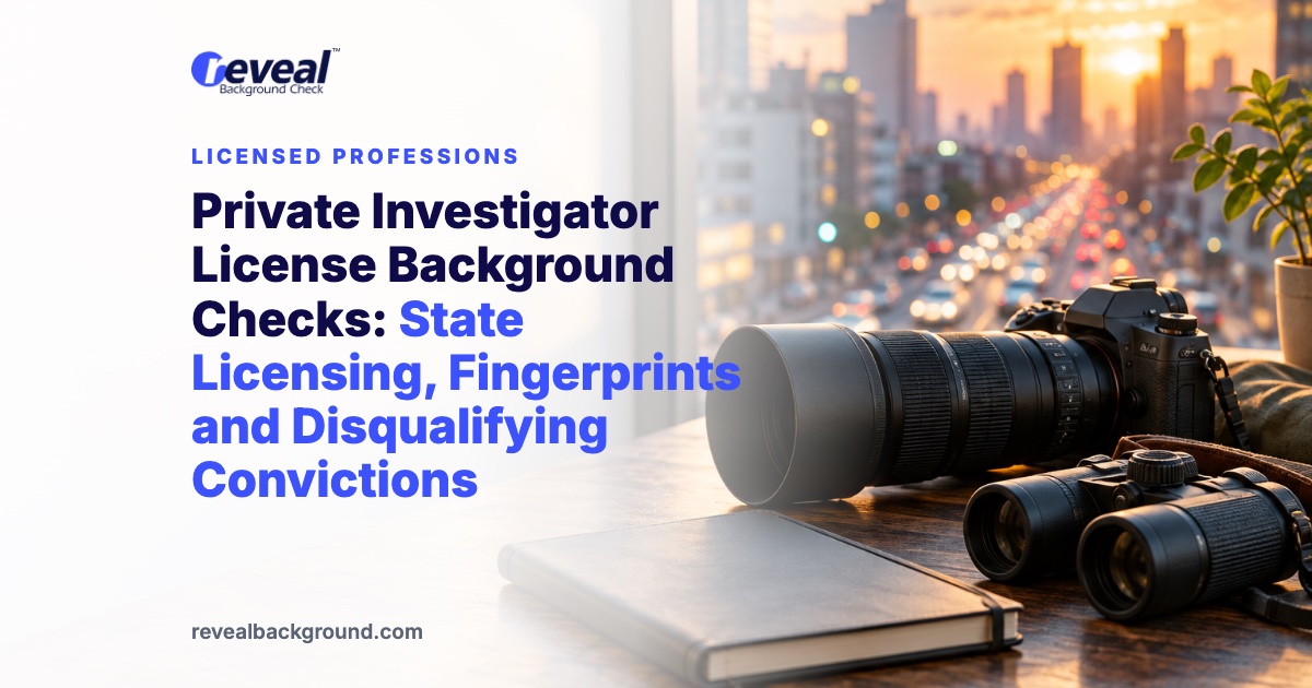 Private Investigator License Background Checks: State Licensing, Fingerprints and Disqualifying Convictions