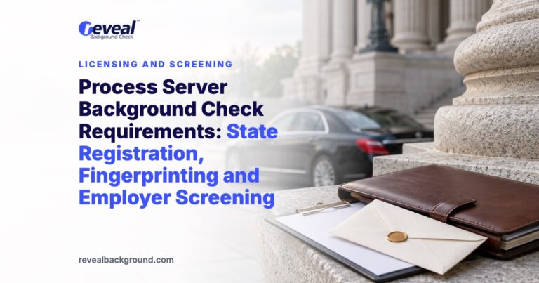 Process Server Background Check Requirements: State Registration, Fingerprinting and Employer Screening