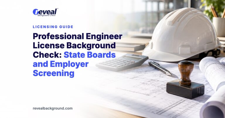 Professional Engineer License Background Check: State Boards and Employer Screening