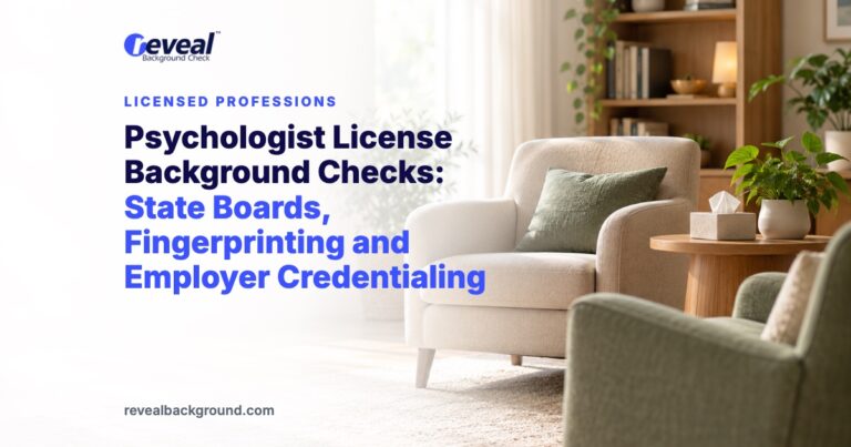 Psychologist License Background Checks: State Boards, Fingerprinting and Employer Credentialing