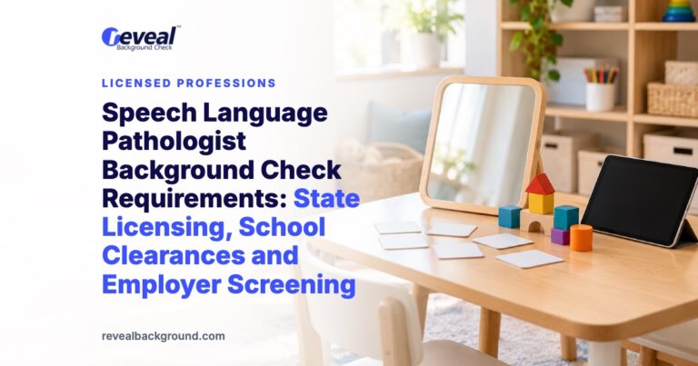 Speech Language Pathologist Background Check Requirements: State Licensing, School Clearances and Employer Screening